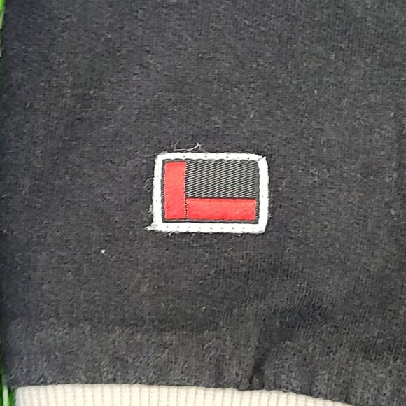 FUBU Colorblock Hoodie Small 20x24 Black Cream - Picture 13 of 13